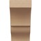 Ekena Millwork 10"W x 10"D x 20"H Wide Asheboro Rough Cedar Woodgrain TimberThane Corbel, Primed Tan CORUR10X10X20ASHRCPR - alternate 5
